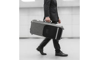 Rectangular Hard-Shell Saxophone Case Portable Saxophone Case with Backpack Straps Secure Reinforced for Musicians