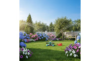 Connectable in Full-Circle Degree Rotating Sprinkler Connect Multiple Sprinklers 3 Arm Water Sprinkler Swivel Hose Connection Irrigation System Easy to Set Up for Lawn, Yard