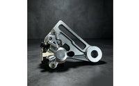 Rear Hydraulic Disc Brake Assembly Replacement Rear Hydraulic Brake Assembly Hardware Silver-Toned Compact for Motorcyclists