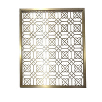 Stainless Steel Hollow Carved Room Divider Screen for Hotel Decoration