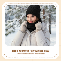 Thick Knit Winter Hat & Fleece-Lined Neck Gaiter, Unisex
