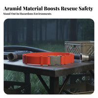 Aramid Material Firefighter Suit Set High-Visibility Reflective Tape Retardant Rescue Suit Heat-Insulating Wilderness Firefighting Clothing Breathable for Firefighters Relief, Accident Sites