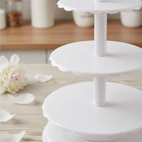 6-Tier Cake Stand Stacked Tiered Cupcake Stand Large Cupcake Display for Dessert Creators, Caterers