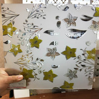 Craft Ice Flower Pattern Glass Sheet for Decorative Applications