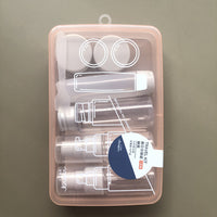 Travel Cosmetic Dispenser Bottle Set with Storage Case - 7 Pieces