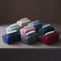 Elegance Plain Cotton Tissue Box Cover Fabric Napkin Holder Home Storage Handmade