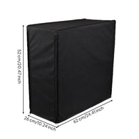 Dustproof Desktop Computer Dust Cover Oxford Cloth Computer Tower Cover Black Fitted