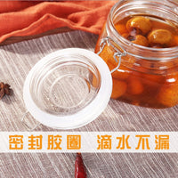 Food-Grade Glass Storage Jar with Spigot for Grains, Nuts, Coffee, Tea, and Honey