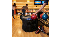 Two Ball Bowling Bag Padded Bowling Bag with Shoe Compartment Sturdy for Travel