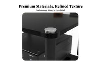 Sturdy Construction High-Fidelity Amplifier Stand Stable and Long-Lasting Shock Absorption Equipment Shelf Steel-Wood Structure Audio Component Rack Modern Design for Audiophiles