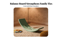 Improves Concentration Kids Curved Balance Board Versatile Play Kids Wobble Board Sturdy Design Children's Toy Non-Slip Surface for Toddlers