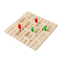 Compact Wooden Maze Game Brain Teaser Maze Board Game Sturdy Toy Portable for Families, Kids, Classroom