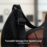 Portable Basketball Shoulder Bag Lightweight Mesh Basketball Bag Multi-Purpose for Training, Gym