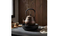 Handmade Copper Kettle Thickened Cookware Heat Resistant for Home, Commercial