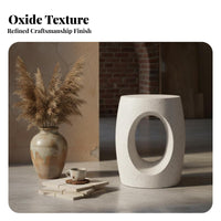 Nordic Design Three-Legged circular table Cream design Decor Nightstand Wabi-Sabi Aesthetic Household Furniture Minimalist for Guesthouse managers, Apartment Dwellers, Living Room, Small Spaces, Lounge Area, Entryway