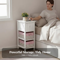 Space-Saving Narrow Rattan Nightstand Slim contour Side Cabinet Woven Drawer Front Household Furniture Minimalist and design for Apartment Dwellers, Students, homeowners, Bedroom, Tight areas, Dorm Room, Office
