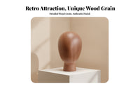 Hairpiece Display Model Hat Display Head Easy to Clean Fiberglass-Reinforced Plastic Oval Mannequin Head Sturdy Smooth Surface