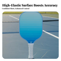 Pickleball Paddle Long-Lasting Fiberglass Pickleball Racket Mesh Structure Center Paddle Large Sweet Area Ergonomic Grip