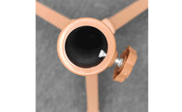 Cross-Braced Foldable Tripod Umbrella Base Tan-Brown Foldable Umbrella Stand Weather-Resistant for Outdoors, Patio