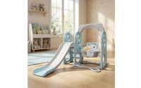 Indoor Slide with Swing Freestanding Slide and Swing Set Stable Indoor Playground for Young Children, Children, Playroom, Kindergarten, Daycare