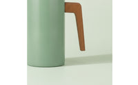 Plunger Pot with Wood Handle Coffee and Tea Press Pot for Office