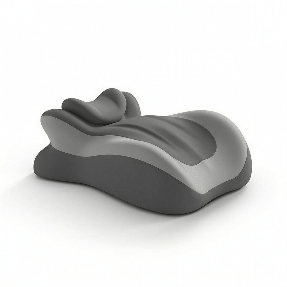 Face down Pillow with Headrest Contoured Cushion Supportive for Bed