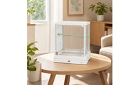 Bird Cage with Perches Wire Mesh Glass Bird Cage Front-Opening Birdcage for Parrots, Home Aviaries