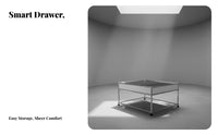 Single-Cubby Side Table Square Shape Household Furniture Modern Design