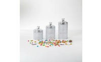 3 Pieces Easy to Clean 3 Piece Sealed Jar Set Long-Lasting Decorative Plastic Food Canister Refrigerator Safe Airtight Food Canister Set Thickened Material for Pantry Organization, Bathroom Vanity