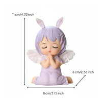 Graceful Poses Cartoon Ballerina Doll Elegant Form Ballerina Figurine Detailed Sculpture Angel Girl Figurine Crack Resistant for Girls, Women, Desk, Bedroom