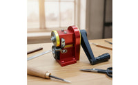 Adjustable Strap Cutter with Hand Crank Desktop Leather Edge Trimmer Long-Lasting Leather Strap Cutter Professional for Hobbyists, Home Workshops