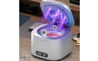 Acoustic Cleaner with Lamp Compact Jewelry Cleaner with Lights Professional Acoustic Bath with Digital Display for Jewelers, Home, Workbench