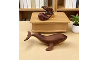 Whale Melody Box Carved Melody Box with Whales Whale Ornament Nature-Inspired Decor Refined for Collectors, Living Room, Nursery