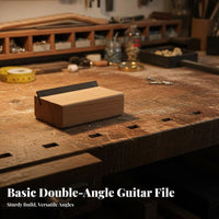 Olive Wood Body Guitar Fret Bevel File 2-in-1 Fret Bevel File for DIY Enthusiasts, Guitarists