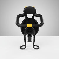 Safety Belt Front Mounted Child Bike Seat Easy Installation Kids Bike Seat with Guardrail Padded Cushion Cycling Accessory for Children, Toddlers, Babies, Family Rides