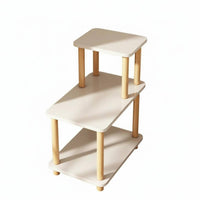 Multi-Functional C-Shaped Rolling Table Space-Saving Sofa Desk Modern Design Storage Rack With casters for Apartment Dwellers, Homeowners, Remote Workers