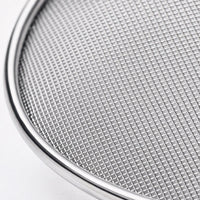 Stainless Steel Fine Mesh Sieve, Double Mesh Skimmer for Draining, Kitchen Sieve and Strainer with Heat Resistant Handle, Food Strainer for Cooking