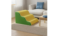 Gentle Incline Design Dog Ramp for Bed Stable and Sturdy Cat Steps for Sofa Easy to Assemble Puppy Climbing Ladder Removable Washable Cover for Bedside