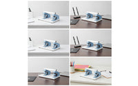 Double-Head Desktop Stapler Heavy-Duty Double-Head Desktop Stapler Low-Effort Stationery for Office Workers, Students
