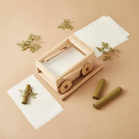 Wooden Therapeutic Roll Rolling Machine Solid Wood Hand Crank Therapeutic Roll Maker Handmade Traditional Heat Application Tube Roller for Beginners