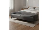 Multi-Purpose Bed End Bench with Backrest Comfortable Sponge Filling Minimalist Bedroom Bench Wear Resistant Home Furniture for Entryway, Cloakroom, Living Room