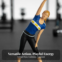 1:64 Miniature Scale Female Figure High Exact Resin Fitness Girl Model Miniature Fitness Female Model Highly Detailed