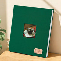40-Page Self-Adhesive Photo Album Double-Sided Sticky Pages Instant Photo Album Textile Cover Memory Book