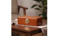 Wooden Jewelry Box Handmade Jewelry Box with Hinged Lid for Women