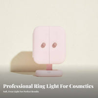 Lighted Seashell Mirror Shell Design desktop Looking Glass light-emitting diode Light for Women