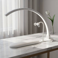 Arched Manicure Light with Phone Holder Hands Half-Overhead Detailing Lamp Customizable Lighting for Manicurists