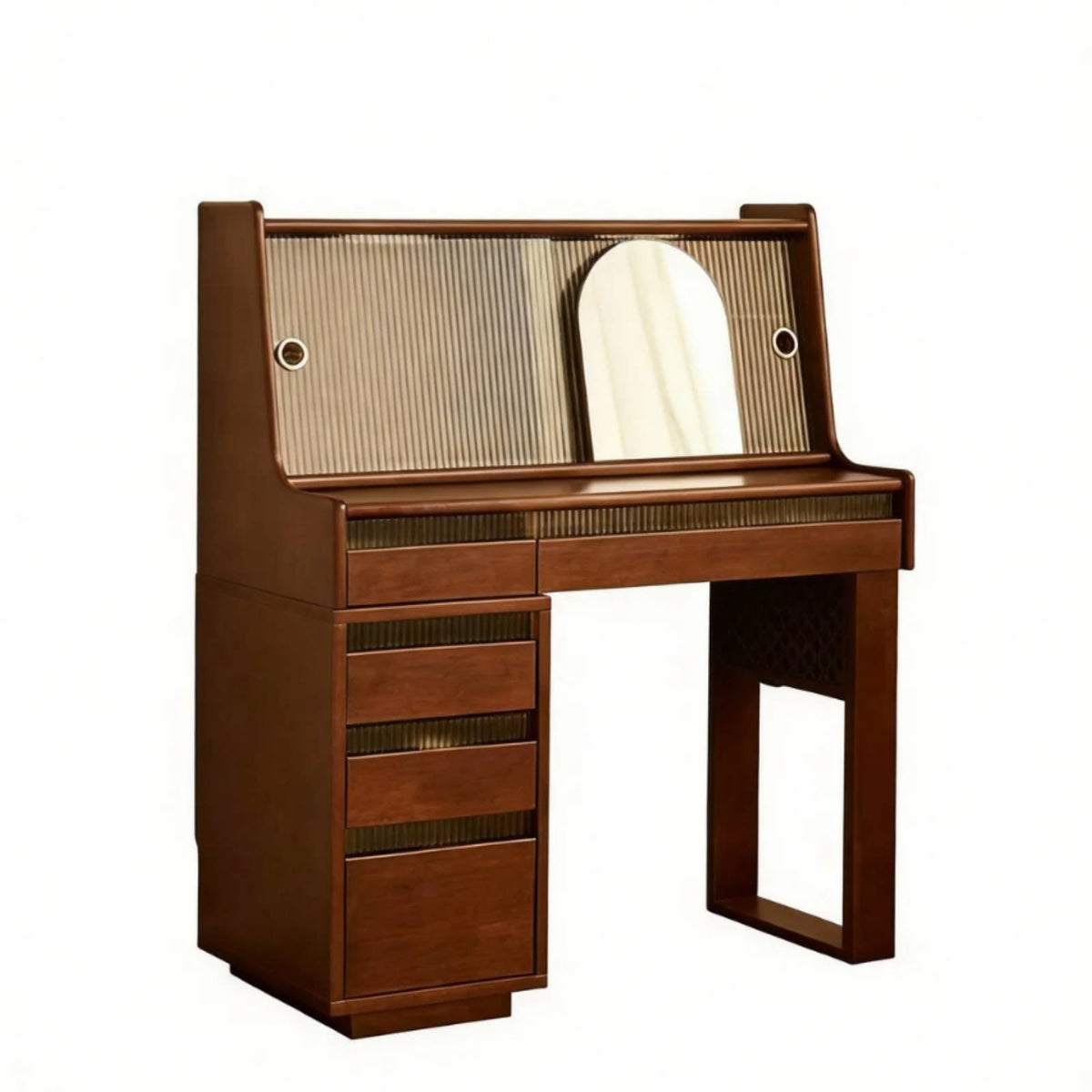Vanity Set with Side Cabinet Nordic Design Dressing Table Vintage artistic Includes Matching Stool for Apartment Dwellers, Home
