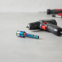 Drill-Tail Screw Socket Secure Fit Hex Shank Socket Driver Adapter Tool Compact Hexagonal for Professionals, Workshop