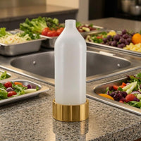 Translucent Hanging Sauce Bottle Large Capacity Sauce Press Bottle Tapered Bottom Food Container Easy to Clean for Restaurant Personnel