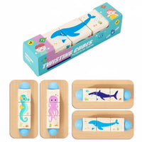 Early Education Wooden Rotating Game Cognitive Development Rotating Cube Game Smooth Edges Twisting Block Toy for Toddlers